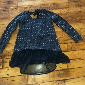 A’reve grey and black backless sweater